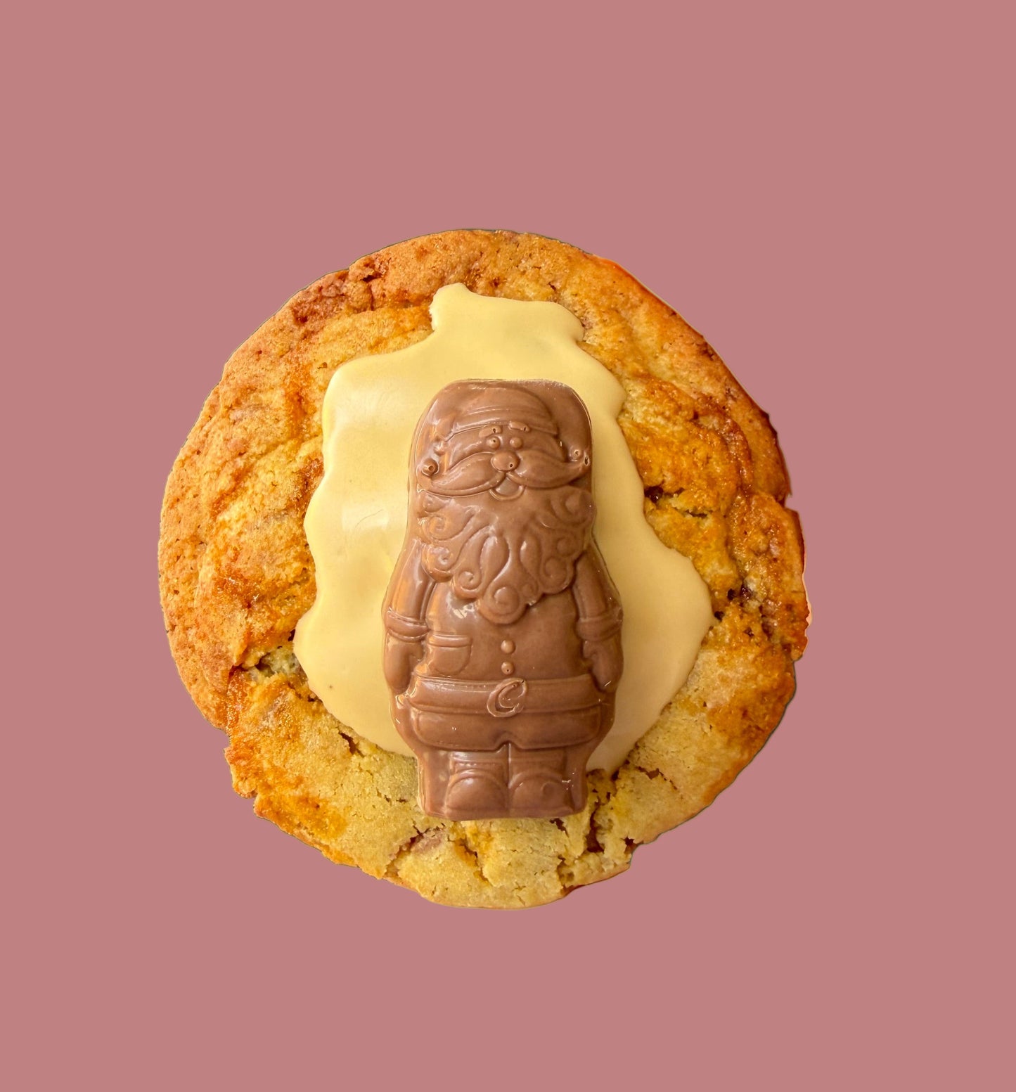 Crunchie Caramel Santa Cookie