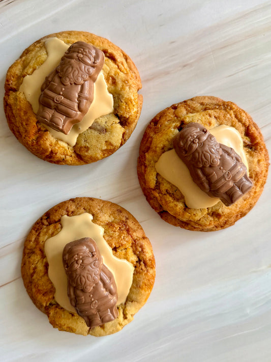 Crunchie Caramel Santa Cookie