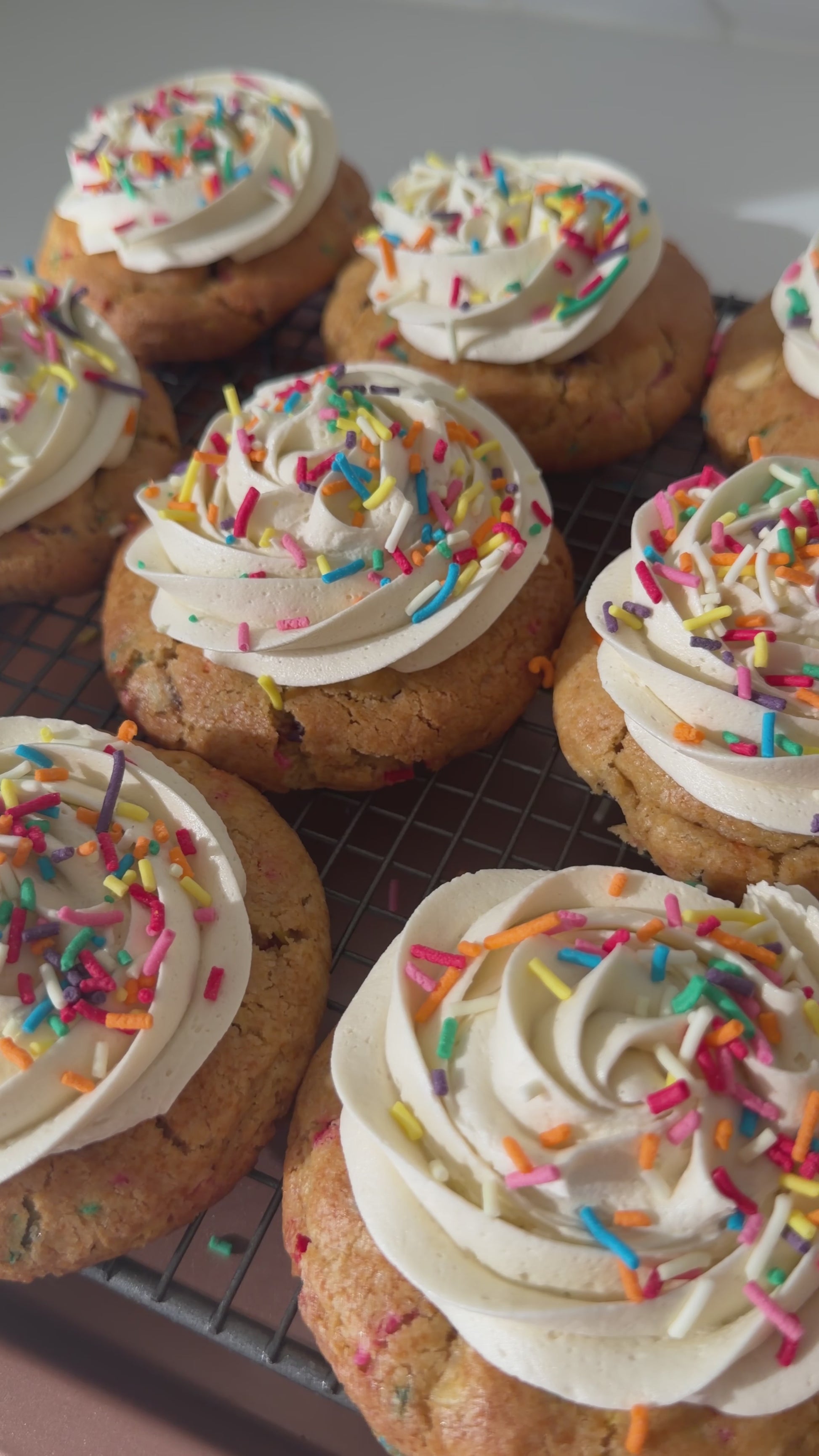 Birthday cake cookies